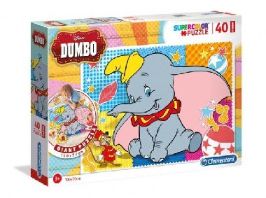 Clementoni Puzzle Supercolor Dumbo Floor / 40 dílků - neuveden