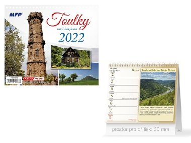 Mini Toulky na krajinou - stoln kalend 2022 - MFP paper