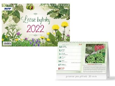 Liv bylinky - stoln kalend 2022 - MFP paper