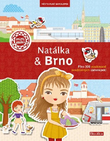 Natlka & Brno Msto pln samolepek - Ella a Max