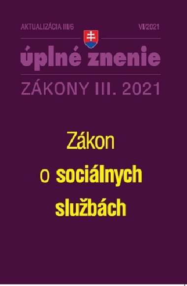 Aktualizcia III/6 2021 Socilne sluby - 