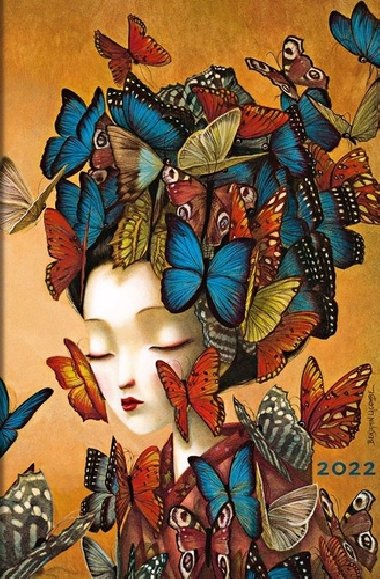 Di Madame Butterfly 2022 Mini horizontln - Paperblanks