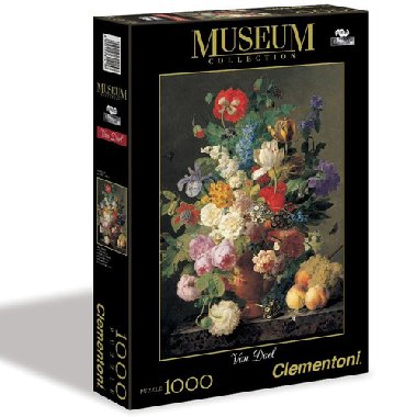Clementoni Puzzle Museum - Van Dael-Vaso di fiori, 1000 dlk - neuveden