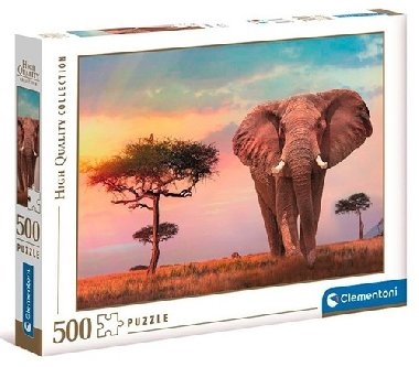 Clementoni Puzzle - Africký západ slunce, 500 dílků - neuveden