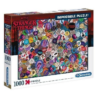 Clementoni Puzzle Impossible - Stranger things, 1000 dílků - neuveden