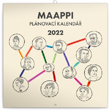 Kalend 2022 nstnn: Rodinn plnovac Maappi, 30  30 cm - Presco