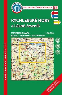 Rychlebské hory a Lázně Jeseník - mapa KČT 1:50 000 číslo 54 - Klub Českých Turistů