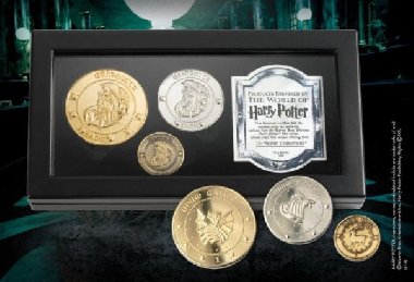 Harry Potter: Kolekce čarodějnických peněz - mince z Gringottovy banky - Noble Collection