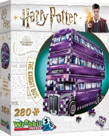 Harry Potter: Puzzle Wrebbit 3D - Záchranný autobus / 280 dílků - neuveden