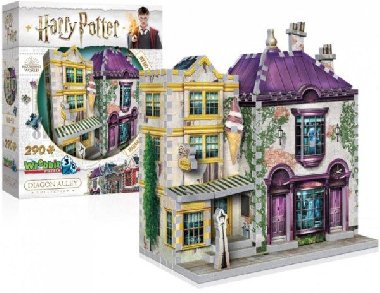 Harry Potter: Puzzle Wrebbit 3D - Obchod Madam Malkinové / 290 dílků - neuveden