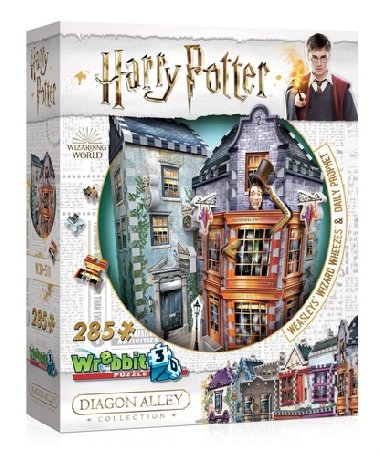 Harry Potter: Puzzle Wrebbit 3D - Kratochvilné kouzelnické kejkle a Denní věštec / 270 dílků - neuveden