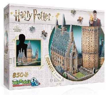 Harry Potter: Puzzle Wrebbit 3D - Bradavice Velká síň / 850 dílků - neuveden