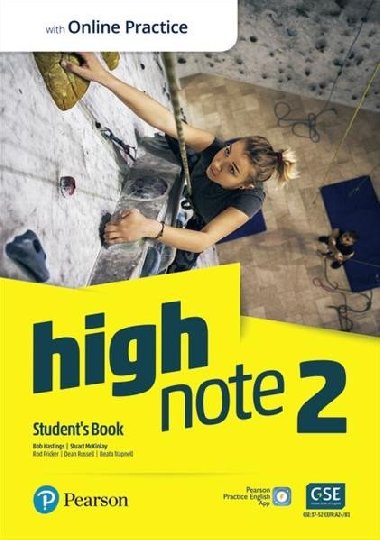 High Note 2 Students Book with Pearson Practice English App + Active Book - Hastings Bob
