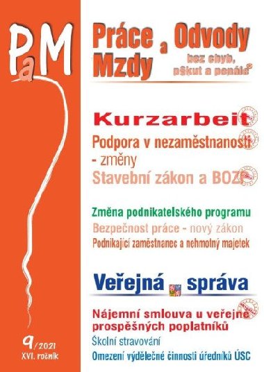 Prce a mzdy 9/2021 - Kurzarbeit - Ladislav Jouza; Eva Dandov; Jana Drexlerov