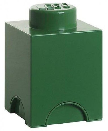 Úložný box LEGO 1 - tmavě zelený - neuveden