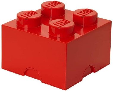 Úložný box LEGO 4 - červený - neuveden