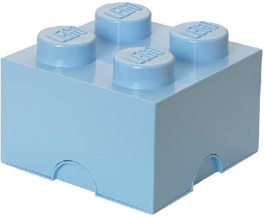 Úložný box LEGO 4 - světle modrý - neuveden