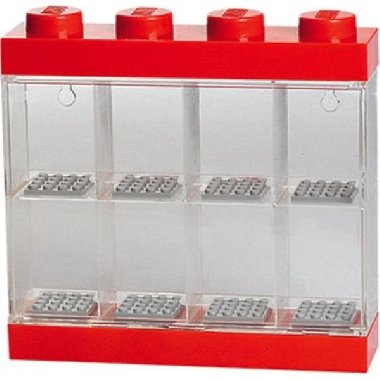 Sběratelská skříňka LEGO na 8 minifigurek - červená - neuveden