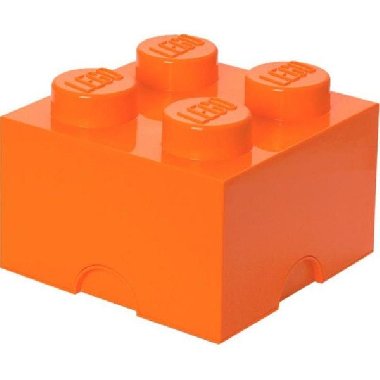 Úložný box LEGO 4 - oranžový - neuveden