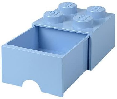 lon box LEGO s uplkem 4 - svtle modr - neuveden