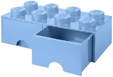 lon box LEGO s uplky 8 - svtle modr - neuveden