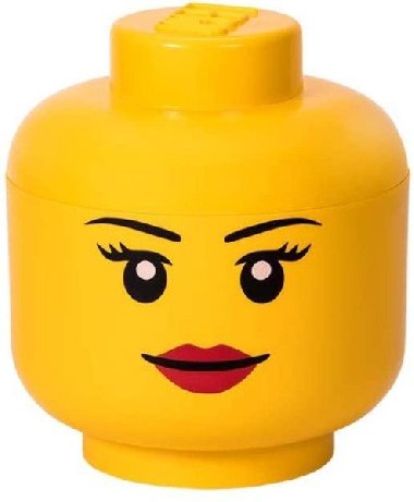 Úložný box LEGO hlava (velikost L) - dívka - neuveden