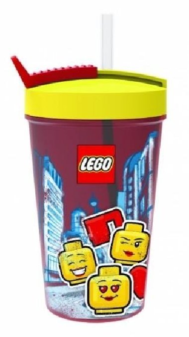 Kelmek s brkem LEGO ICONIC Girl - lut/erven - neuveden
