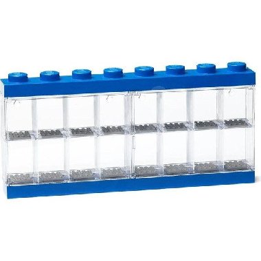 Sběratelská skříňka LEGO na 16 minifigurek - modrá - neuveden