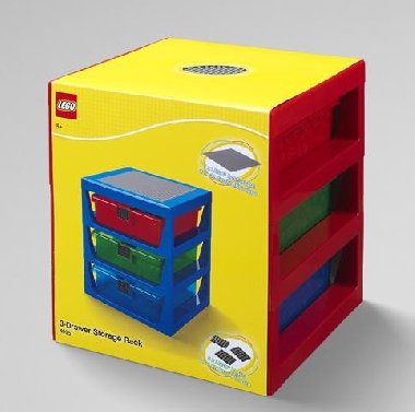 Organizr LEGO se temi zsuvkami - erven - neuveden