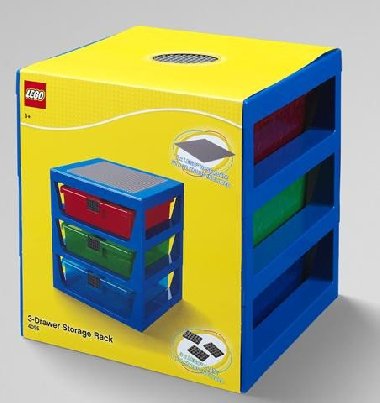 Organizér LEGO se třemi zásuvkami - modrý - neuveden