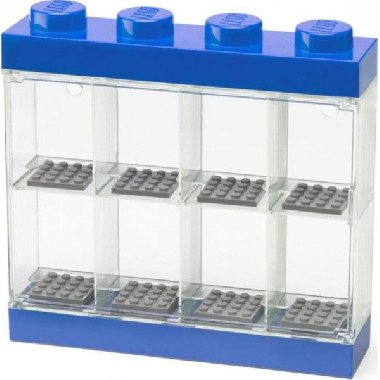 Sběratelská skříňka LEGO na 8 minifigurek - modrá - neuveden