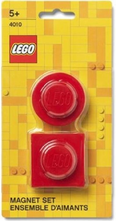 Magnetky LEGO set - erven 2 ks - neuveden