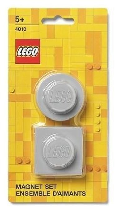 Magnetky LEGO set - šedé 2 ks - neuveden