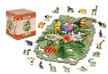 Dřevěné puzzle Tropičtí ptáci 300 dílků - neuveden