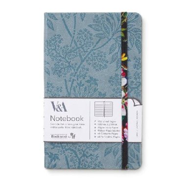 Bookaroo V&A Zápisník A5 - Kilburn Black Flora - neuveden