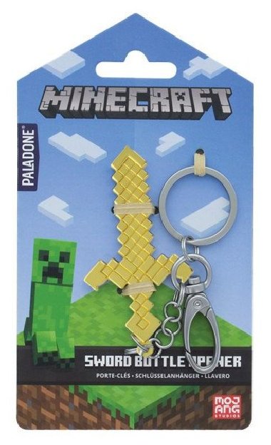 Klíčenka Minecraft Otvírák - meč - neuveden