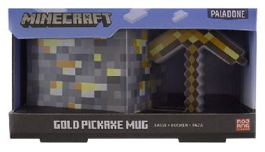 Hrnek Minecraft Pickkaxe zlatý 550 ml - neuveden