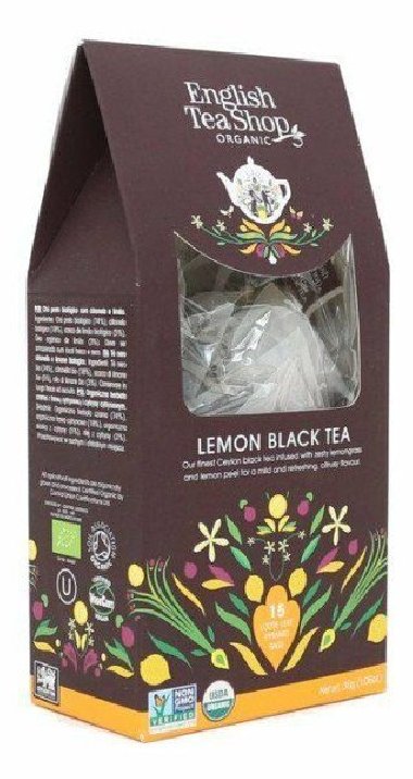 English Tea Shop Pyramidové čaje Citron černý čaj bio, 15 pyramidek - neuveden
