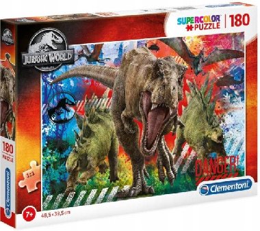 Clementoni Puzzle - Jurassic world 180 dílků - neuveden