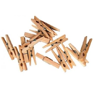 Playbox Dřevěné kolíčky 25 mm - přírodní 100 ks - neuveden