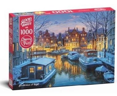 Cherry Pazzi Puzzle - Amsterdam v noci 1000 dílků - neuveden