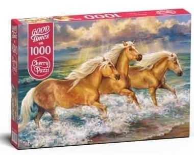 Cherry Pazzi Puzzle - Koně ve vodě 1000 dílků - neuveden