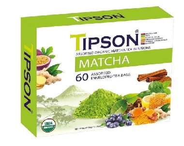 Čaj TIPSON BIO Matcha kazeta 60 ks x 1,5g - neuveden