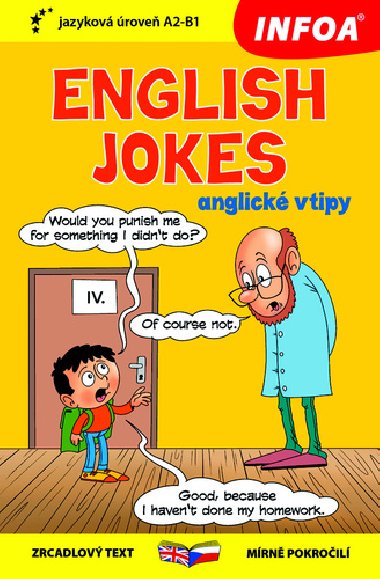 Anglické vtipy English Jokes A2-B1 - zrcadlový text mírně pokročilí - Infoa