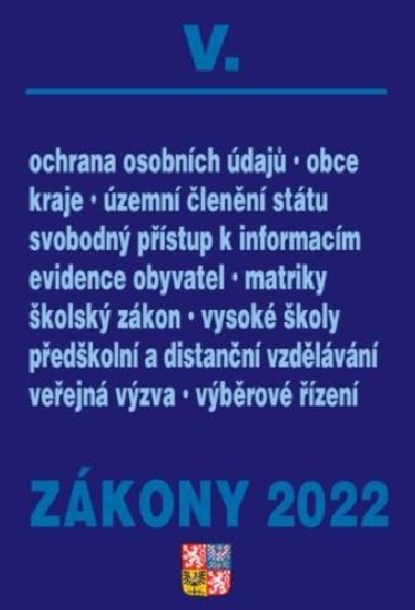 Zákony 2022 V - kolektiv autorů