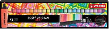 Zvýrazňovač STABILO BOSS ORIGINAL ARTY line - sada 23 barev - neuveden