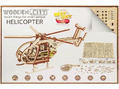 Puzzle 3D Helikoptéra, dřevěné - neuveden