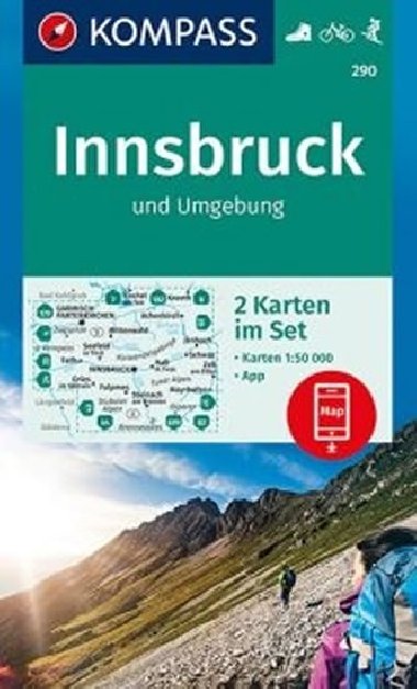 Innsbruck und Umgebung (sada 2 map)  290   NKOM - neuveden