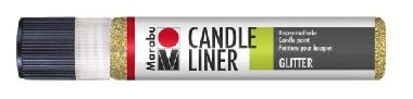 Marabu Candle Liner na svíčky - gitrový zlatý 25 ml - neuveden