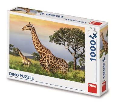 Puzzle Žirafí Rodina 1000 dílků - neuveden